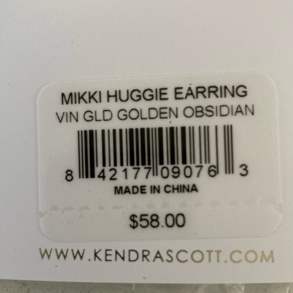 Kendra Scott Black Hoop Earrings - Picture 2 of 5